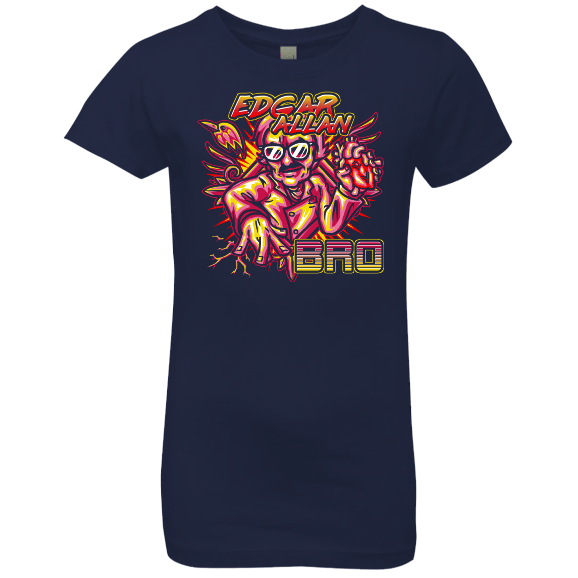 T-Shirts Midnight Navy / YXS Edgar Allan Bro Girls Premium T-Shirt