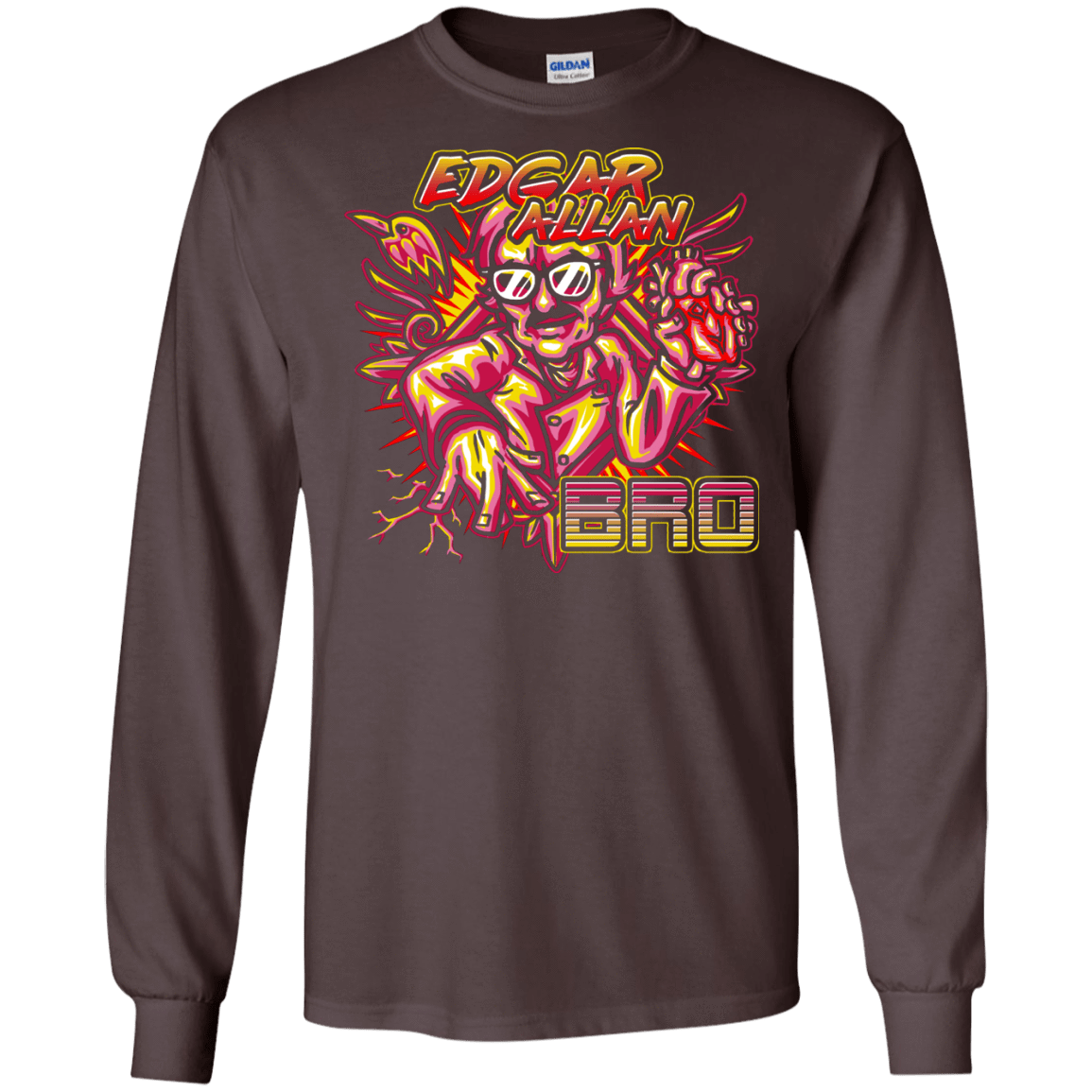 T-Shirts Dark Chocolate / S Edgar Allan Bro Men's Long Sleeve T-Shirt