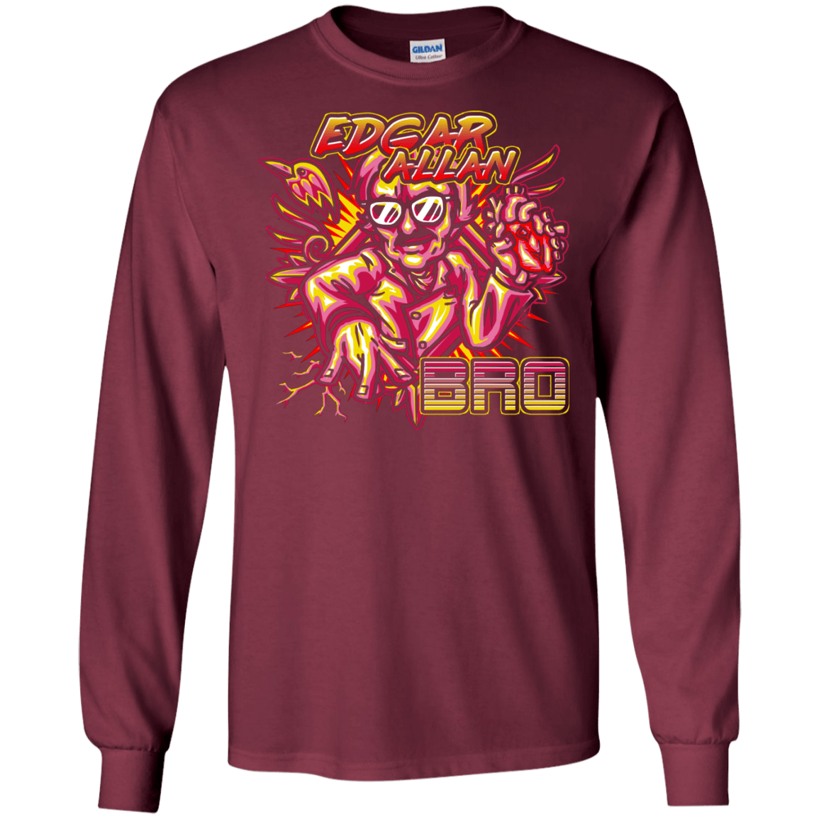 T-Shirts Maroon / S Edgar Allan Bro Men's Long Sleeve T-Shirt