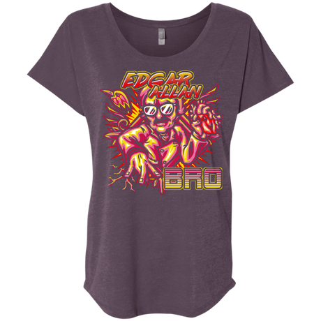 T-Shirts Vintage Purple / X-Small Edgar Allan Bro Triblend Dolman Sleeve