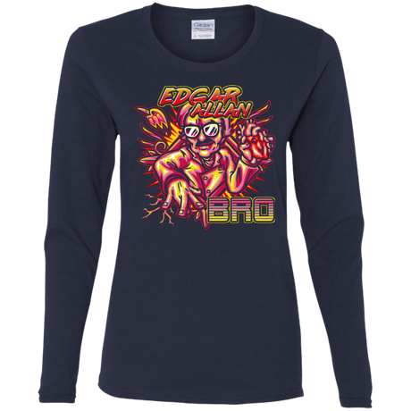 T-Shirts Navy / S Edgar Allan Bro Women's Long Sleeve T-Shirt