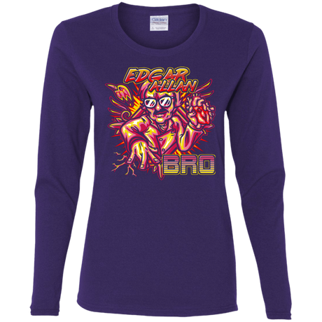 T-Shirts Purple / S Edgar Allan Bro Women's Long Sleeve T-Shirt