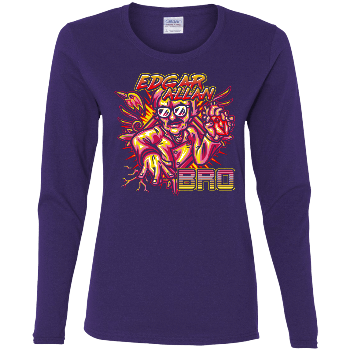 T-Shirts Purple / S Edgar Allan Bro Women's Long Sleeve T-Shirt