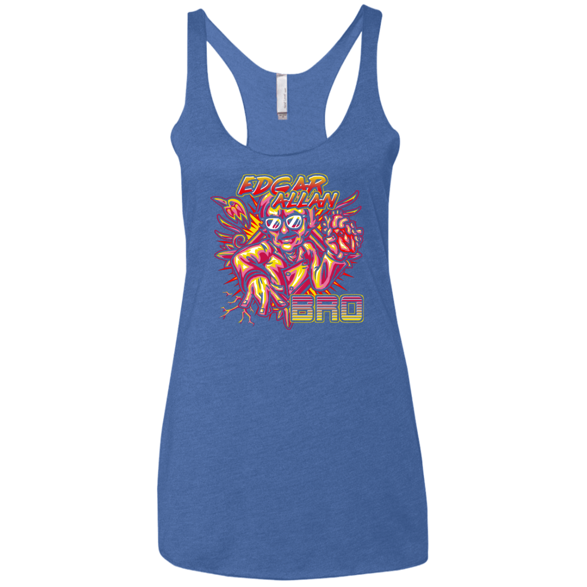 T-Shirts Vintage Royal / X-Small Edgar Allan Bro Women's Triblend Racerback Tank