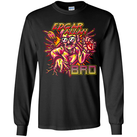 T-Shirts Black / YS Edgar Allan Bro Youth Long Sleeve T-Shirt