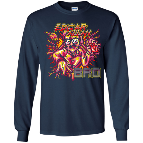 T-Shirts Navy / YS Edgar Allan Bro Youth Long Sleeve T-Shirt