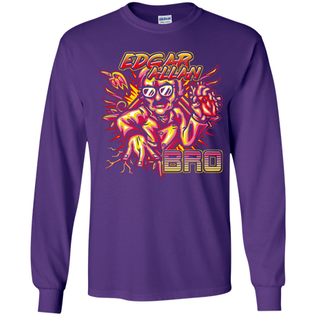 T-Shirts Purple / YS Edgar Allan Bro Youth Long Sleeve T-Shirt