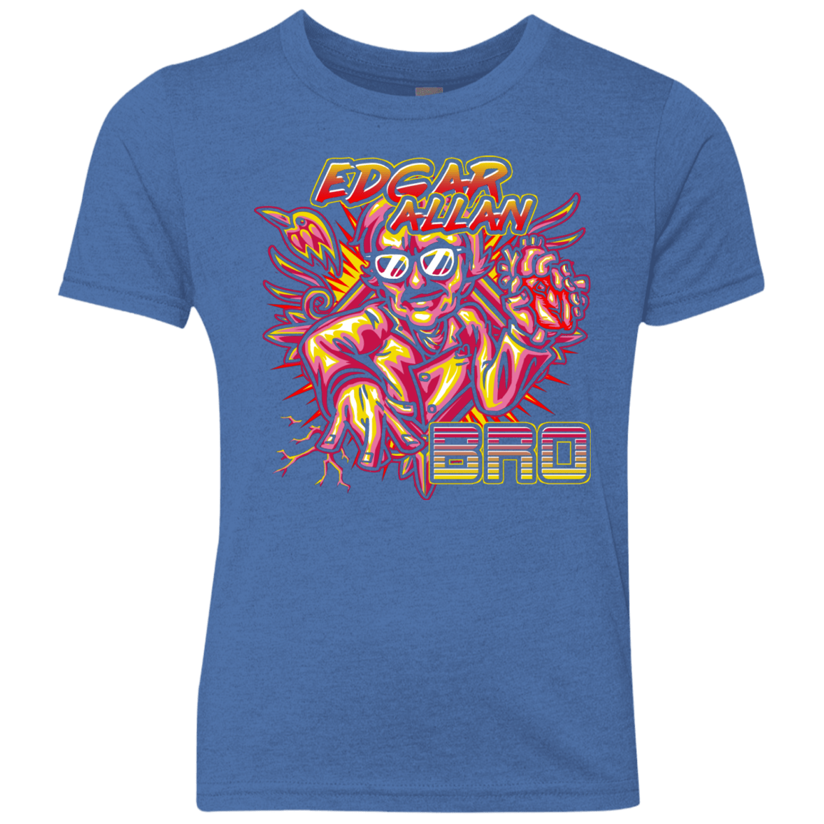 T-Shirts Vintage Royal / YXS Edgar Allan Bro Youth Triblend T-Shirt