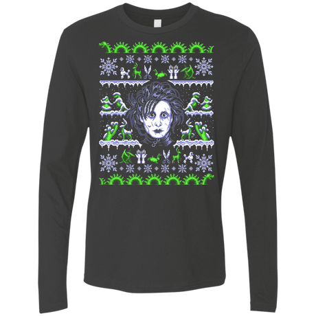 T-Shirts Heavy Metal / Small Edward Scissorhands ugly sweater Men's Premium Long Sleeve