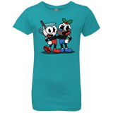 T-Shirts Tahiti Blue / YXS Eggnoghead and Puddingman Girls Premium T-Shirt