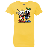 T-Shirts Vibrant Yellow / YXS Eggnoghead and Puddingman Girls Premium T-Shirt
