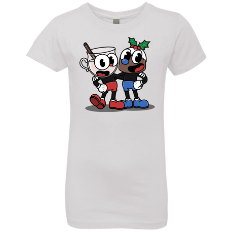 T-Shirts White / YXS Eggnoghead and Puddingman Girls Premium T-Shirt