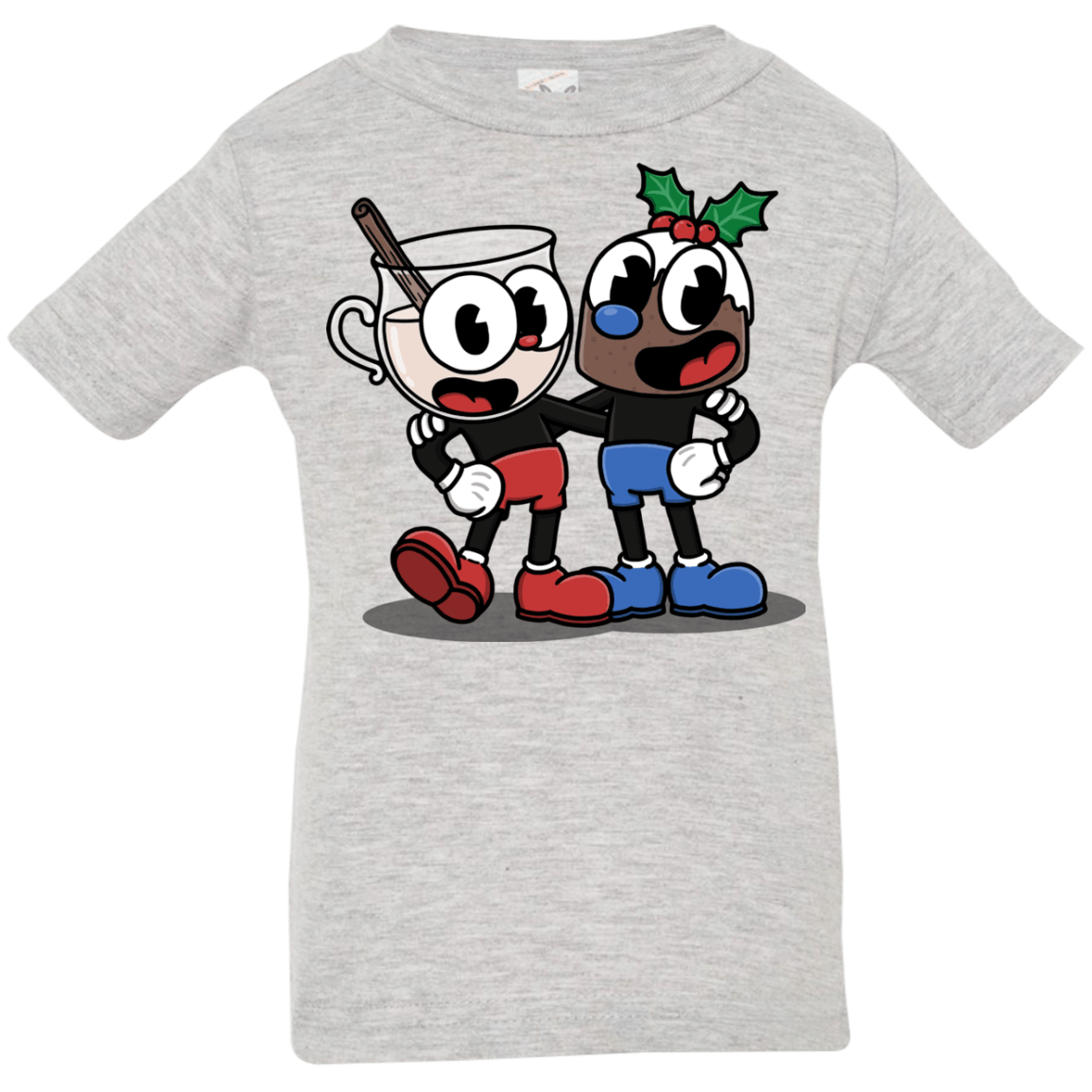 T-Shirts Heather Grey / 6 Months Eggnoghead and Puddingman Infant Premium T-Shirt
