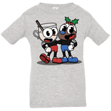 T-Shirts Heather Grey / 6 Months Eggnoghead and Puddingman Infant Premium T-Shirt