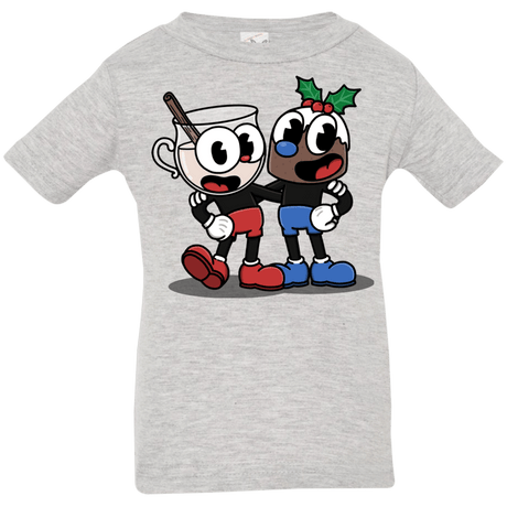 T-Shirts Heather Grey / 6 Months Eggnoghead and Puddingman Infant Premium T-Shirt