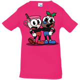 T-Shirts Hot Pink / 6 Months Eggnoghead and Puddingman Infant Premium T-Shirt