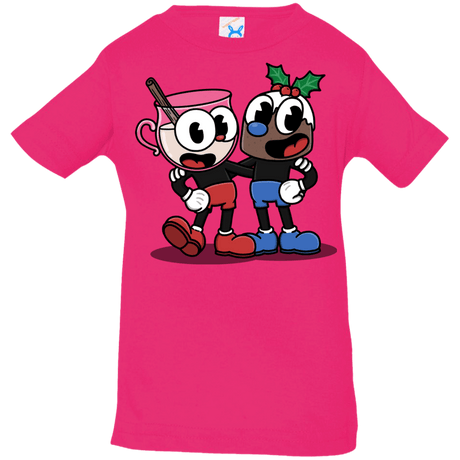 T-Shirts Hot Pink / 6 Months Eggnoghead and Puddingman Infant Premium T-Shirt