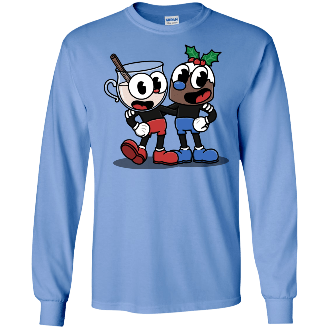 T-Shirts Carolina Blue / S Eggnoghead and Puddingman Men's Long Sleeve T-Shirt