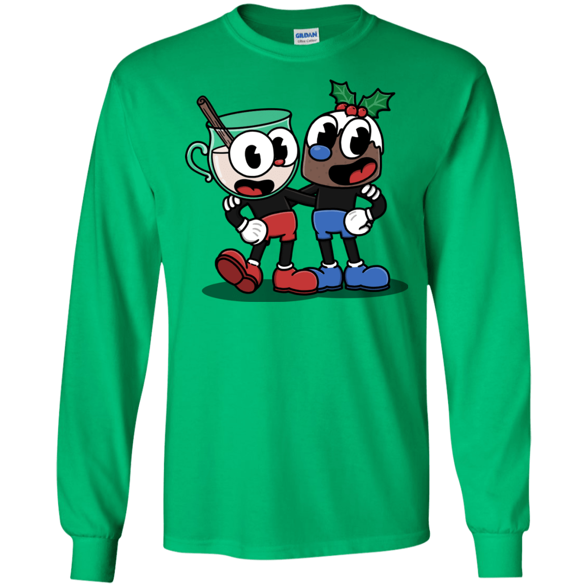 T-Shirts Irish Green / S Eggnoghead and Puddingman Men's Long Sleeve T-Shirt