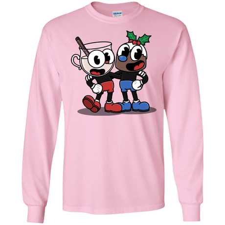 T-Shirts Light Pink / S Eggnoghead and Puddingman Men's Long Sleeve T-Shirt