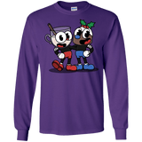 T-Shirts Purple / S Eggnoghead and Puddingman Men's Long Sleeve T-Shirt