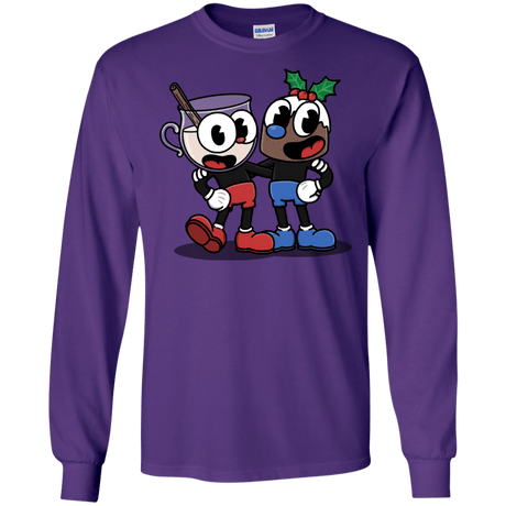 T-Shirts Purple / S Eggnoghead and Puddingman Men's Long Sleeve T-Shirt