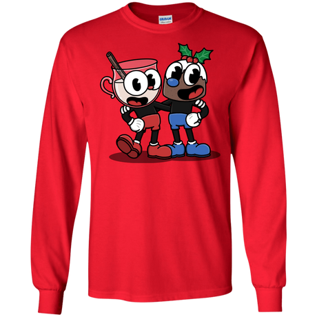 T-Shirts Red / S Eggnoghead and Puddingman Men's Long Sleeve T-Shirt