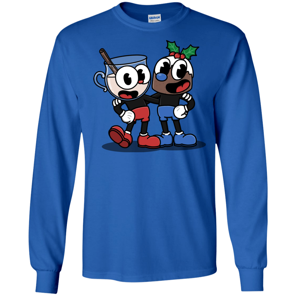 T-Shirts Royal / S Eggnoghead and Puddingman Men's Long Sleeve T-Shirt