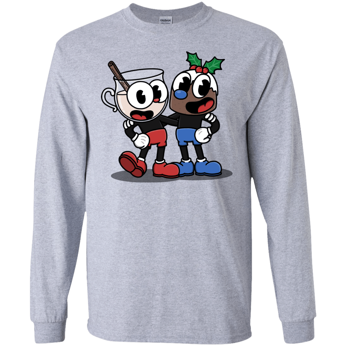 T-Shirts Sport Grey / S Eggnoghead and Puddingman Men's Long Sleeve T-Shirt