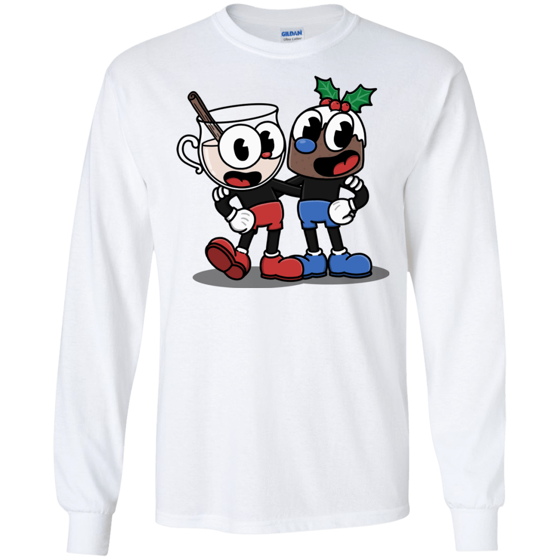 T-Shirts White / S Eggnoghead and Puddingman Men's Long Sleeve T-Shirt