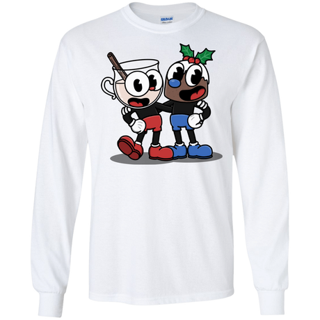 T-Shirts White / S Eggnoghead and Puddingman Men's Long Sleeve T-Shirt