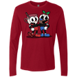 T-Shirts Cardinal / S Eggnoghead and Puddingman Men's Premium Long Sleeve