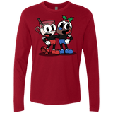T-Shirts Cardinal / S Eggnoghead and Puddingman Men's Premium Long Sleeve
