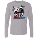 T-Shirts Heather Grey / S Eggnoghead and Puddingman Men's Premium Long Sleeve