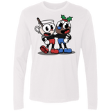 T-Shirts White / S Eggnoghead and Puddingman Men's Premium Long Sleeve