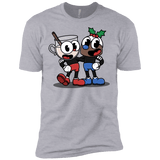 T-Shirts Heather Grey / X-Small Eggnoghead and Puddingman Men's Premium T-Shirt