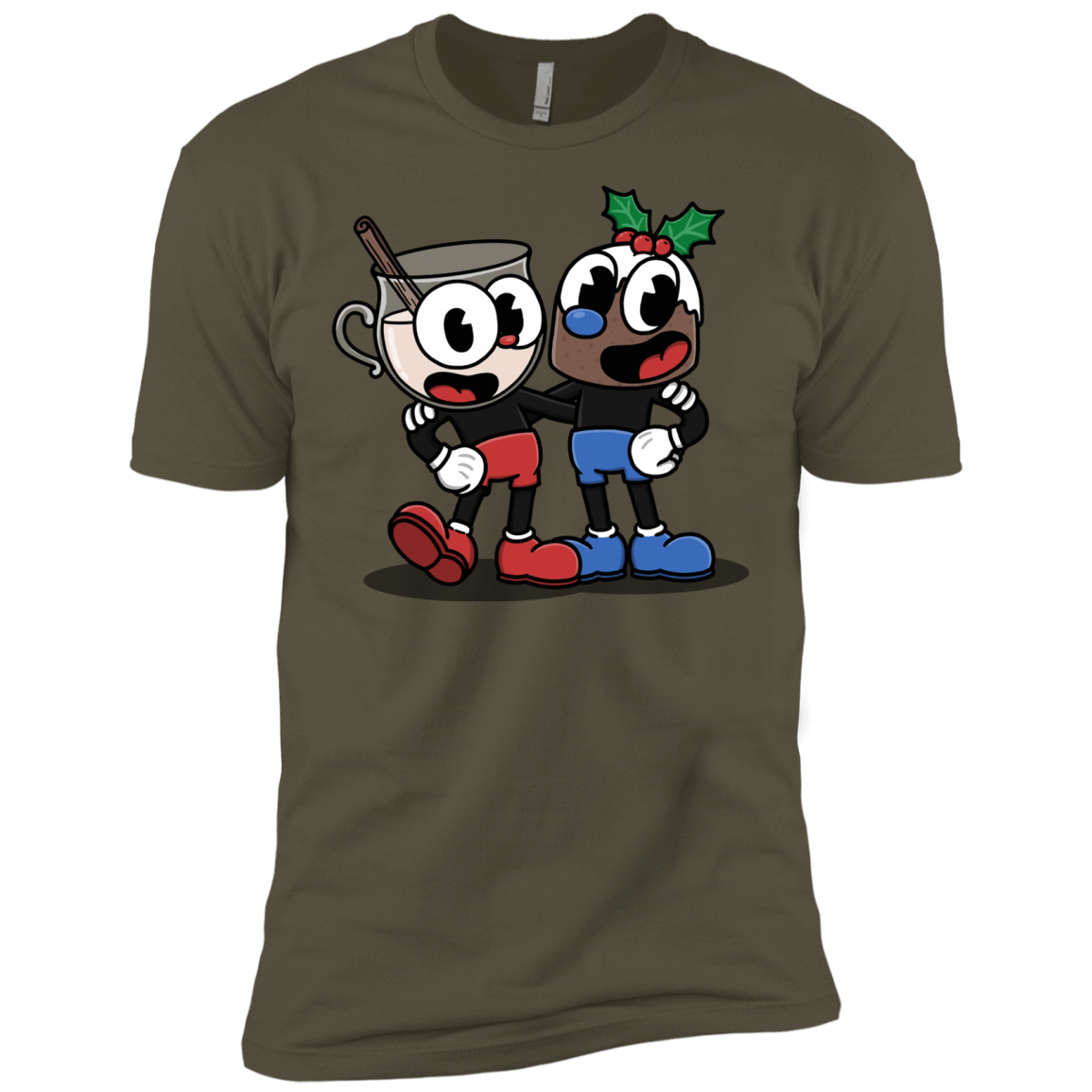T-Shirts Military Green / X-Small Eggnoghead and Puddingman Men's Premium T-Shirt
