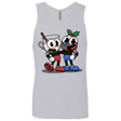 T-Shirts Heather Grey / S Eggnoghead and Puddingman Men's Premium Tank Top