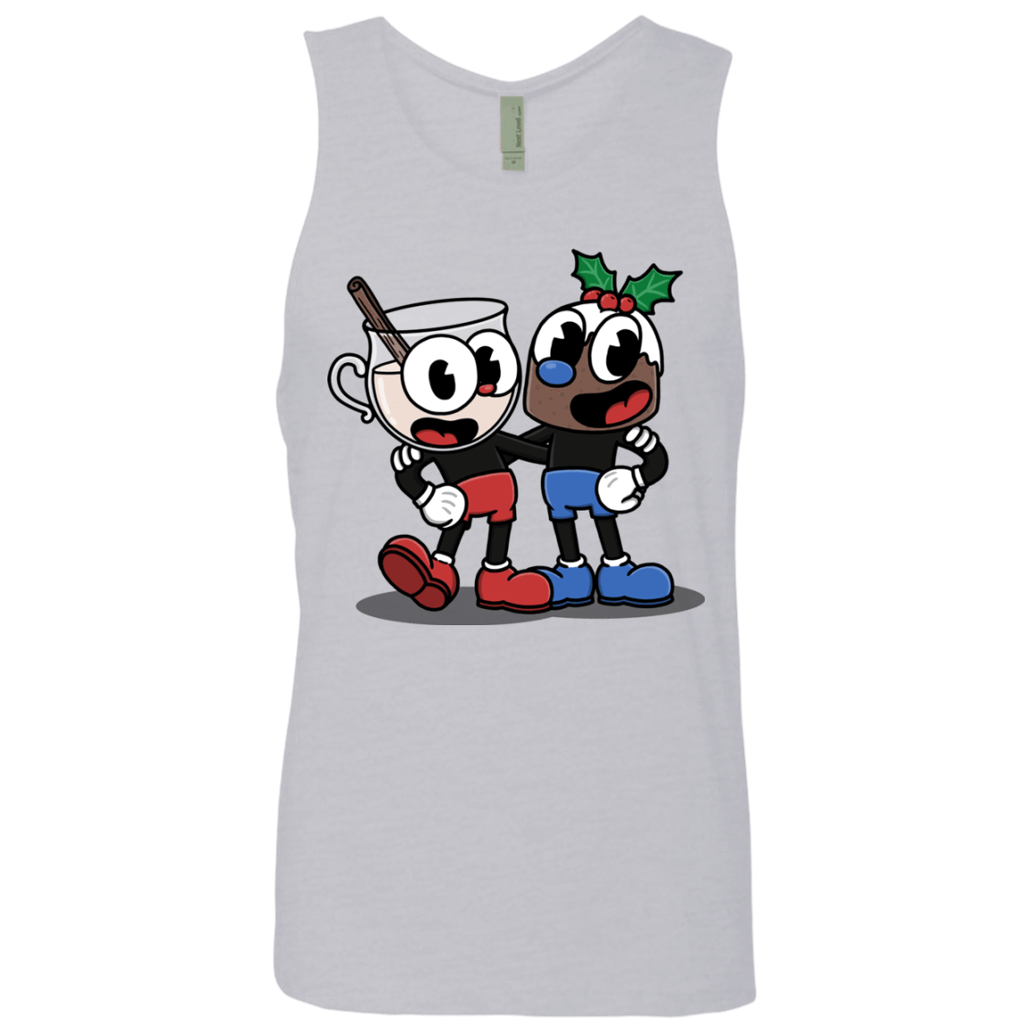 T-Shirts Heather Grey / S Eggnoghead and Puddingman Men's Premium Tank Top