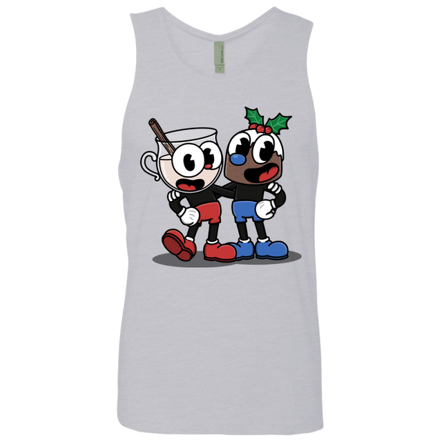 T-Shirts Heather Grey / S Eggnoghead and Puddingman Men's Premium Tank Top