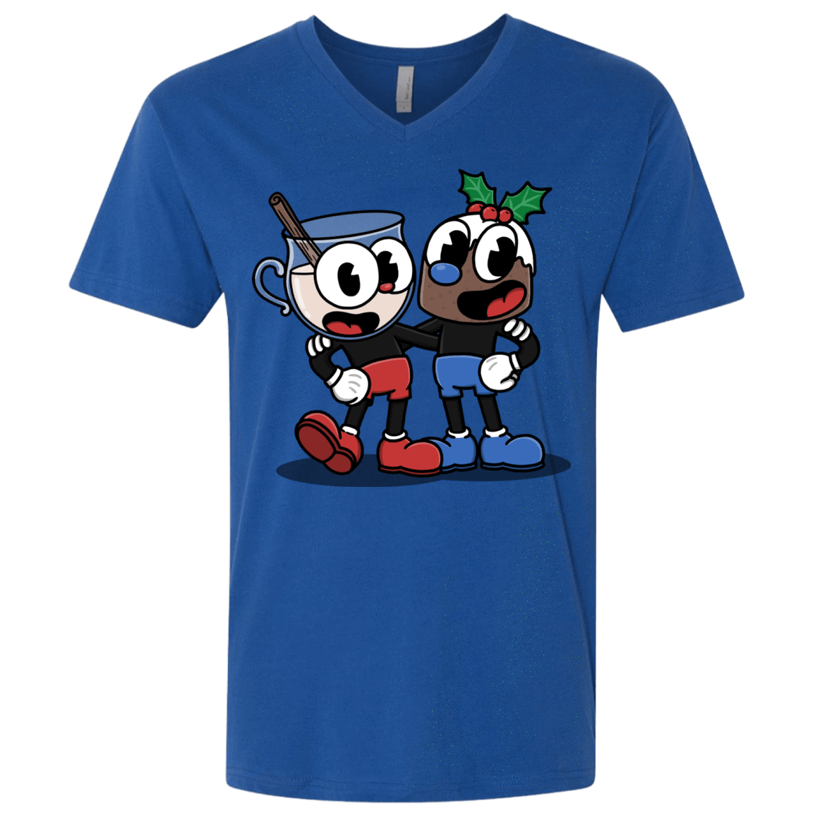 T-Shirts Royal / X-Small Eggnoghead and Puddingman Men's Premium V-Neck