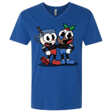 T-Shirts Royal / X-Small Eggnoghead and Puddingman Men's Premium V-Neck