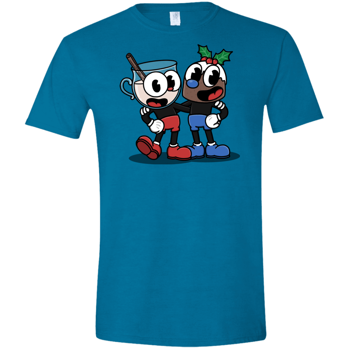 T-Shirts Antique Sapphire / S Eggnoghead and Puddingman Men's Semi-Fitted Softstyle