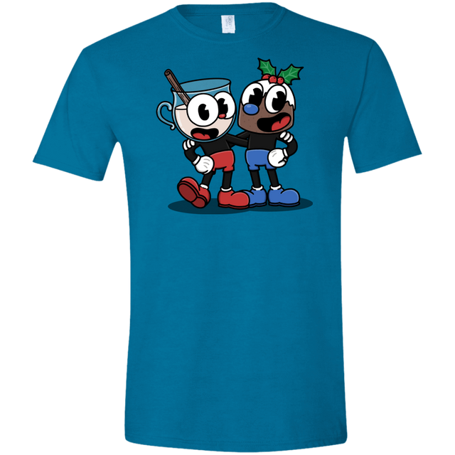 T-Shirts Antique Sapphire / S Eggnoghead and Puddingman Men's Semi-Fitted Softstyle