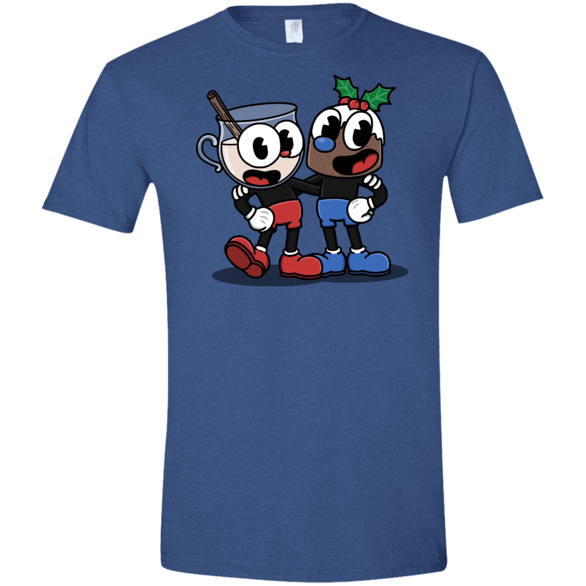 T-Shirts Heather Royal / X-Small Eggnoghead and Puddingman Men's Semi-Fitted Softstyle
