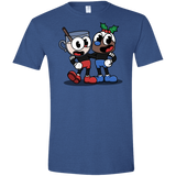 T-Shirts Heather Royal / X-Small Eggnoghead and Puddingman Men's Semi-Fitted Softstyle