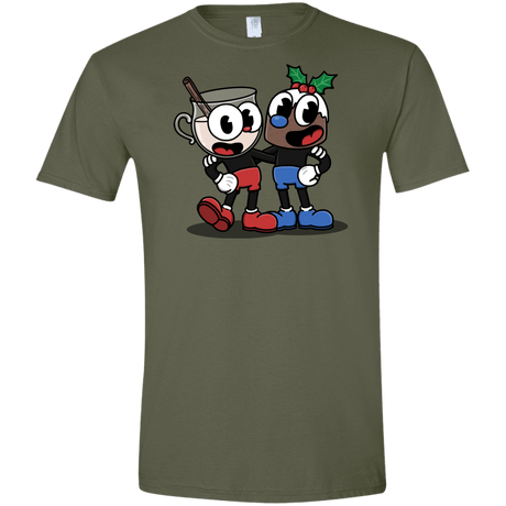 T-Shirts Military Green / S Eggnoghead and Puddingman Men's Semi-Fitted Softstyle