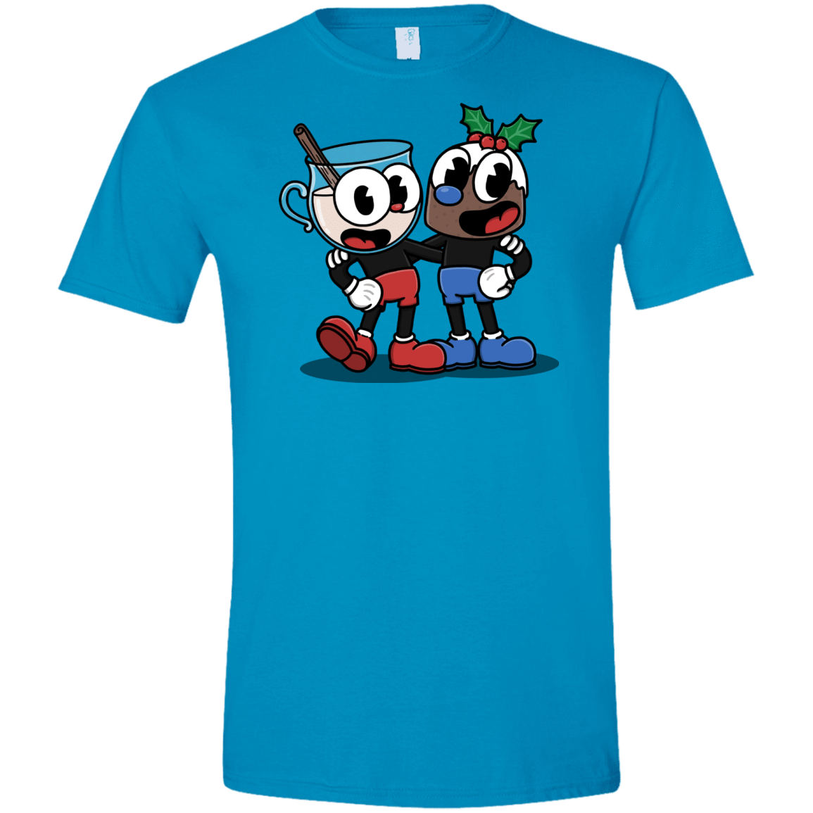 T-Shirts Sapphire / S Eggnoghead and Puddingman Men's Semi-Fitted Softstyle