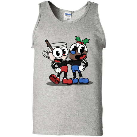 T-Shirts Ash / S Eggnoghead and Puddingman Men's Tank Top