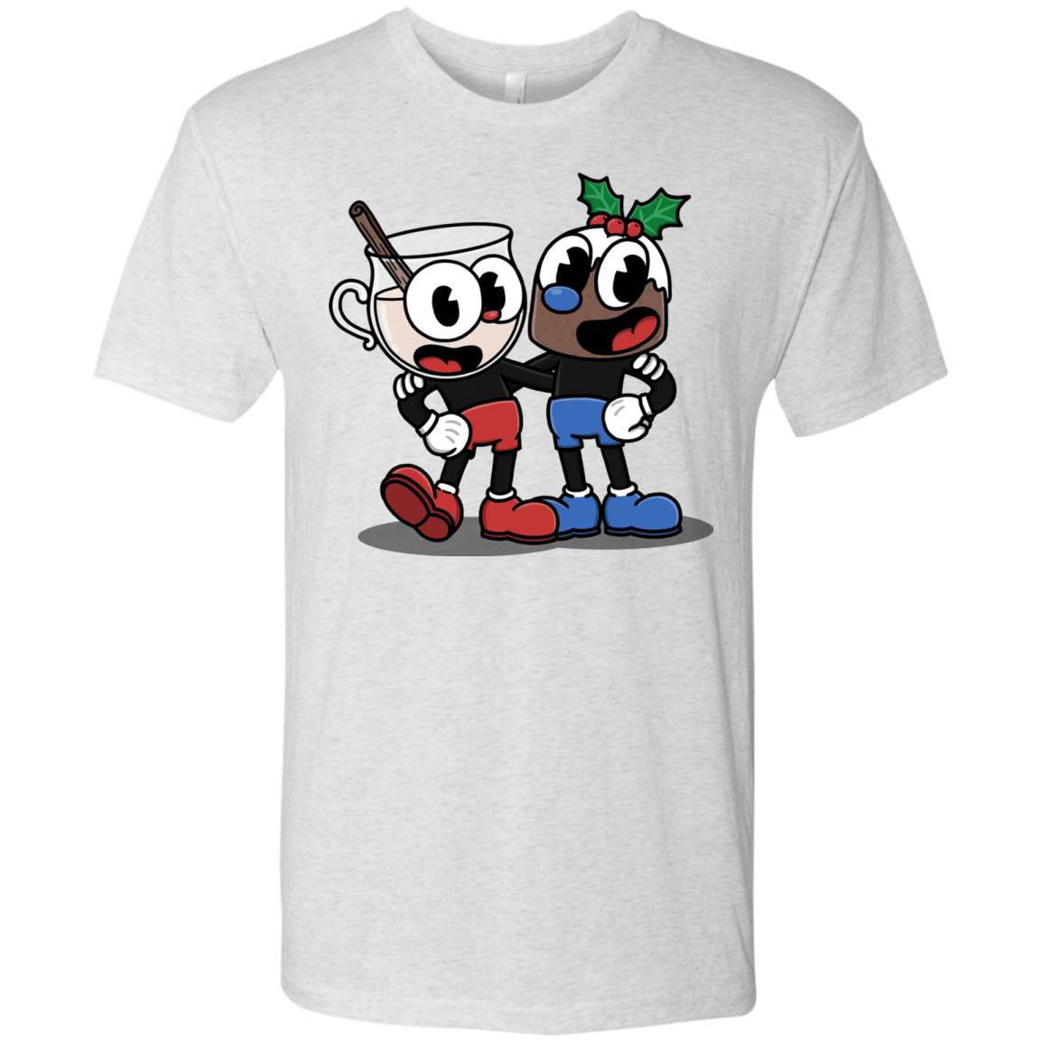 T-Shirts Heather White / S Eggnoghead and Puddingman Men's Triblend T-Shirt